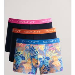 Gant Herre 3-Pack trunk-underbukser med Tropical-tryk