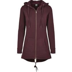 Urban Classics Ladies Sweat Parka - Wine Red