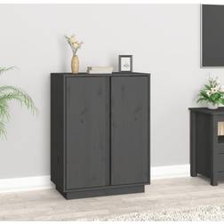 vidaXL 60x35x80 massivt fyrretræ Skænk