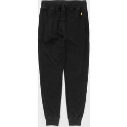 Polo Ralph Lauren Sorte loungewear-joggingbukser med og vaffeltekstur-Black Sort