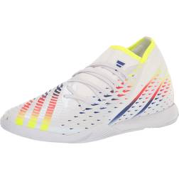 Adidas Predator Edge.3 Indoor Soccer Shoes, Men's, M11.5/W12.5, White/Multi