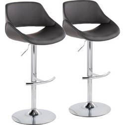 Lumisource BS-FABRICOPU-RT2 CHRMGY2 Fabrico Bar Stool