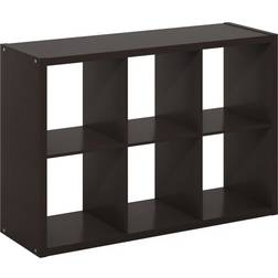 Furinno Cubicle Open Dark Oak Förvaringsskåp 76.2x111.2cm