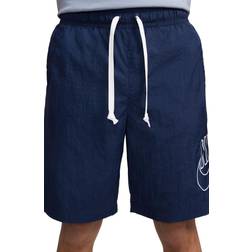 Nike Men's Sportswear Alumni Woven Flow Shorts - Midnight Navy/White