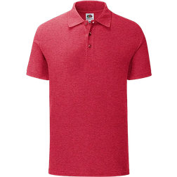 Fruit of the Loom Men's Iconic Polo Shirt - Heather Red