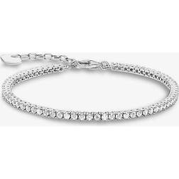 Thomas Sabo Tennisarmband Med Vita Stenar - Silver