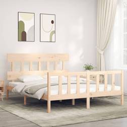 vidaXL kingsize massivt træ Sengeramme