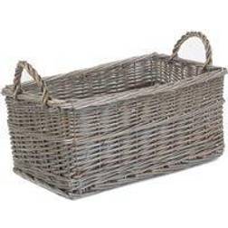 Shallow Antique Wash Unlined Basket