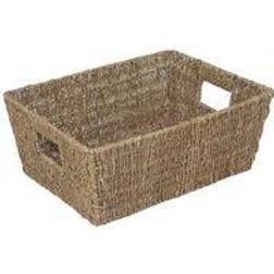 RED HAMPER Large Tapered Seagrass - Brown Green Basket