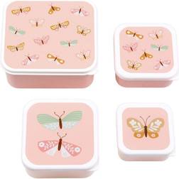 A Little Lovely Company Lunch & Snack Box Set Butterflies