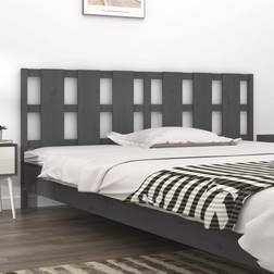 vidaXL grey, 205.5 Solid Wood Pine Bed Headboard