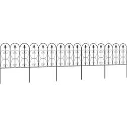 OutSunny Decorative Garden Fencing, 5PCs Picket Fence Wire