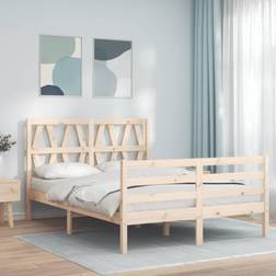 vidaXL Bed Frame without Mattress 120 x 200 cm White