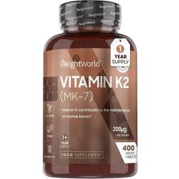 WeightWorld Vitamin K2 Tabletter, 400 Vitamin K2