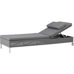 Cane-Line Rest Solsäng Enkel Grey W197 x D68 x H82 x SH34 cm