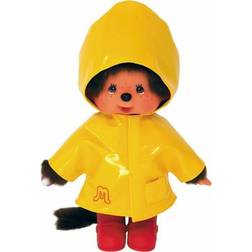 Bandai Mjukisleksak Monchhichi Iconic Raincoat 20 cm Gul