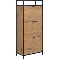 AC Nordic Holz-Schuhschrank Seaford Mit Klappfächern Portascarpe