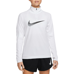 Nike Dri-FIT Swoosh 1/4-Zip Long-Sleeve Running Mid Layer Women's - White