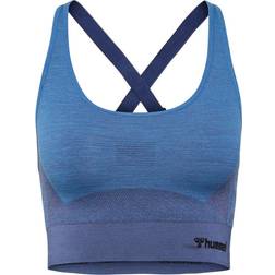 Hummel Seamless Sports Top - Blue/Melange