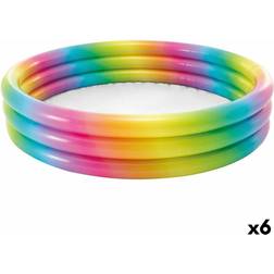 Intex Uppblåsbar plaskpool för barn Multicolour Ringar 147 x 33 x 147 cm 330 L 6 antal