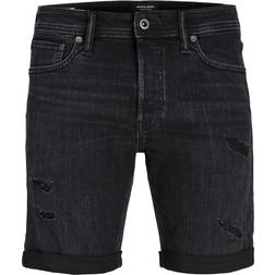 Jack & Jones Rick Regular Fit Denim Shorts - Black Denim