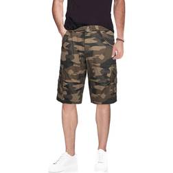 XRay Men's Belted Twill Tape Cargo Shorts - Brown Camo