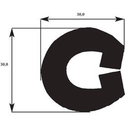 Fenderliste 30x30mm