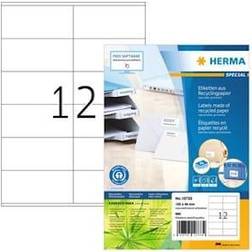 Herma 10733, Vit, Självhäftande