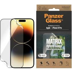 PanzerGlass iPhone 14 Pro Skærmbeskytter Matrix Hybrid EasyAligner