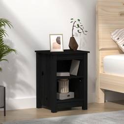 vidaXL Cabinet Black 40 x 35 x 55 cm Bedside Table 35x40cm