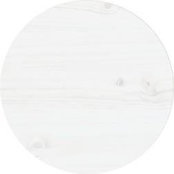 vidaXL Weiß Ø30 x 2.5 cm Tischplatte 30cm