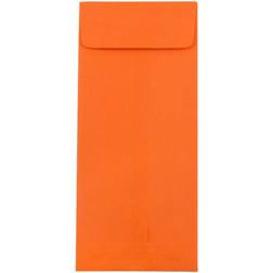 Jam Paper #10 Policy Business Colored Envelopes 4.125 x 9.5 Orange Recycled