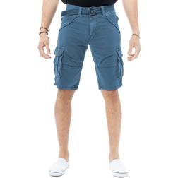 XRay Men's Belted Twill Tape Cargo Shorts - Majolica Blue