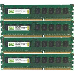 Ram NEMIX 32GB 4x8GB DDR3-1600 PC3-12800 2Rx8 1.35V ECC Unbuffered Memory