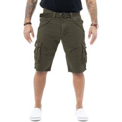 XRay Men's Belted Twill Tape Cargo Shorts - Olive