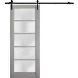 SartoDoors Sturdy Barn Sliding Door Clear Glass (x)