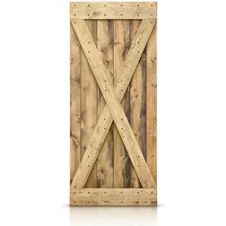Calhome CALHOME Series Pre Assembled Stained Sliding Door (x)