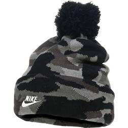 Nike kids boy's grey multi camo print beanie and gloves set 9a2827-g33