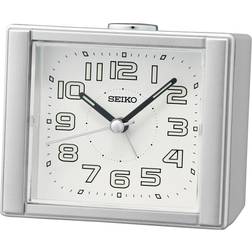 Seiko Aoki Bedroom Alarm Clock, Silver