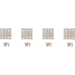 National Hardware 1 L Nickel Door Hinge 4 pk