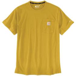 Carhartt Men's Force Relaxed Fit Midweight Short-Sleeve Pocket T-shirt - Yellow Curry