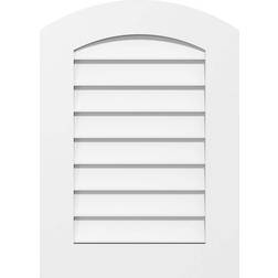 Ekena Millwork GVPAR34X4001SN Arch Top Surface Mount PVC Gable Vent 30"x40"