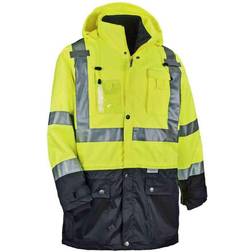 Ergodyne GloWear 8386 Hi-Vis Shell Jacket, Medium, Lime