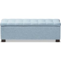 Baxton Studio Roanoke Light Settee Bench