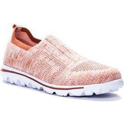 Wide Width Women's Travelactiv Stretch Slip-On by Propet in Rose Size W