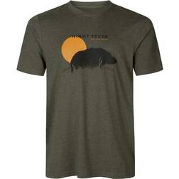 Seeland Night Fever T-shirt - Pine Green Melange