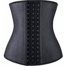 Yianna Underbust Latex Sport Girdle - Black