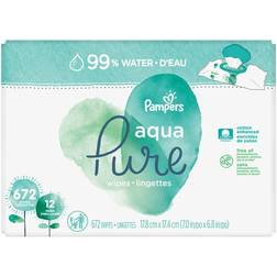 Pampers Aqua Pure Sensitive Baby Wipes Pop-Top 672pcs