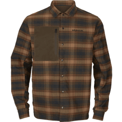 Härkila Men's Eirik Reversible Shirt Jacket - Dark Warm Olive/Burgundy