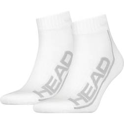 Head Stripe Half Socks 2-pack - White